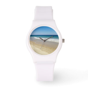 Ozeanstrand und -wellen armbanduhr