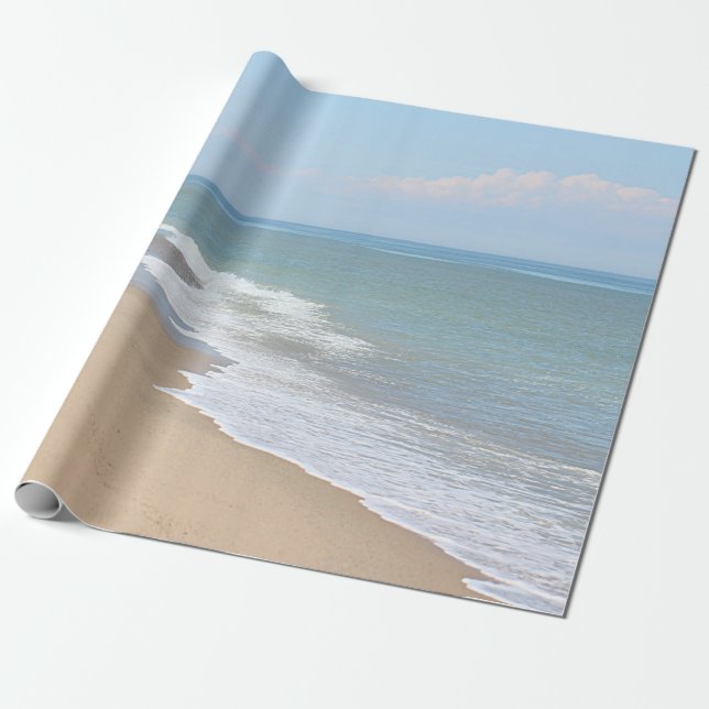 Ozeanstrand und -wellen geschenkpapier (Ungerollt)