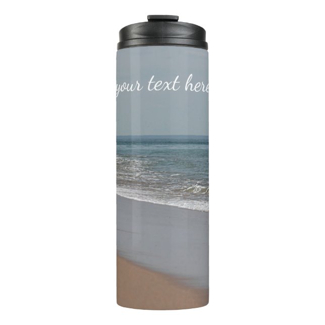 Ozeanstrand und -wellen thermosbecher (Vorderseite)