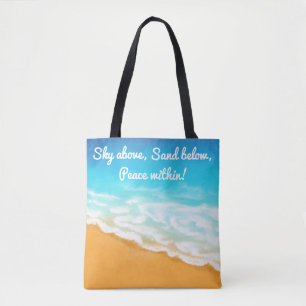 Ozeanstrandwellen Tasche