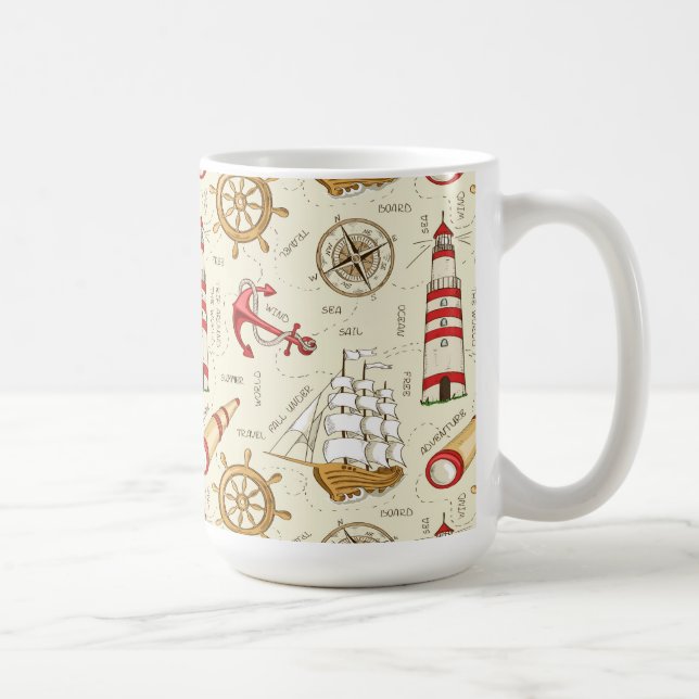 Ozeanszene Kaffeetasse (Rechts)