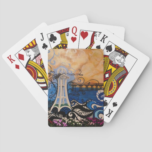 Ozeanszenen Spielkarten (Rückseite)