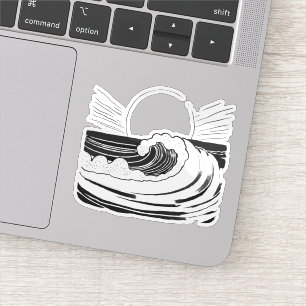 Ozeanwelle Aufkleber