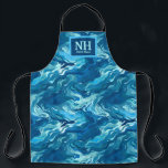 Ozeanwellen Anpassbare Schürze von Koch<br><div class="desc">Tauchen Sie ein in kulinarische Abenteuer mit unserer "Oceanic Waves Customizable Koch Schürze", einem Design, das den Seemeister direkt in Ihre Küche bringt. Inspiriert von den zauberhaften, blauen Wellen des Ozeans, ist diese Schürze nicht nur ein Schutzkleid, sondern auch ein Ausdruck des Stils und der Leidenschaft für die Kochkunst. Das...</div>
