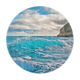 Ozeanwellen: Blaues Horizont Schneidebrett