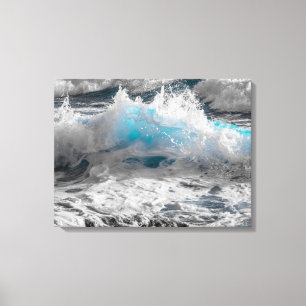 Ozeanwellen gewickelt Leinwand