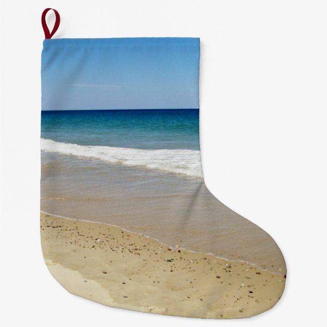 Ozeanwellen Großer Weihnachtsstrumpf (Vorderseite)