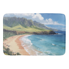 Ozeanwellen Hawaii Badematte