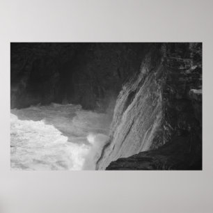 Ozeanwellen in Kilauea Poster