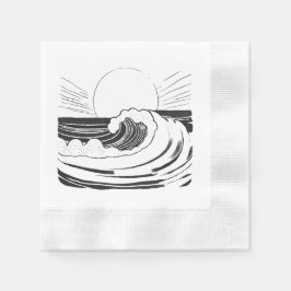 Ozeanwellen Serviette