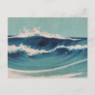 Ozeanwellen - Uehara Konen Postkarte