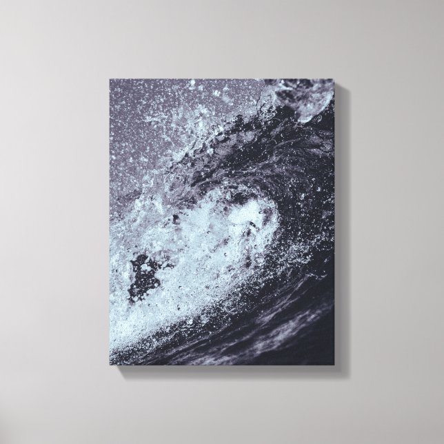 Ozeanwellenbild auf Leinwand (Vorderseite)