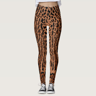 Ozelot Flecken Druck Leggings