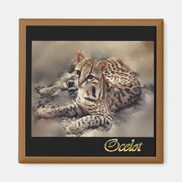 Ozelot-Wildkatzenliebhaber Magnet