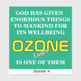 OZON-Plakat Aufkleber