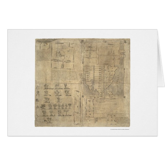 Oztoticpac aztèque débarque la carte 1540 (Devant horizontal)