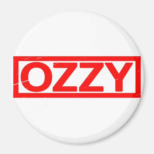 Ozzy-Briefmarke Magnet (Vorne)