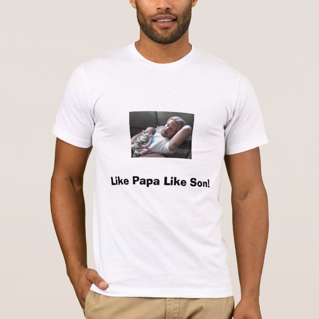 P1010059 (groß), wie Papa mögen Sohn! T-Shirt (Vorderseite)