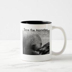 P1100366 Manatee & Amatee; Turtle 300, Rett... Zweifarbige Tasse