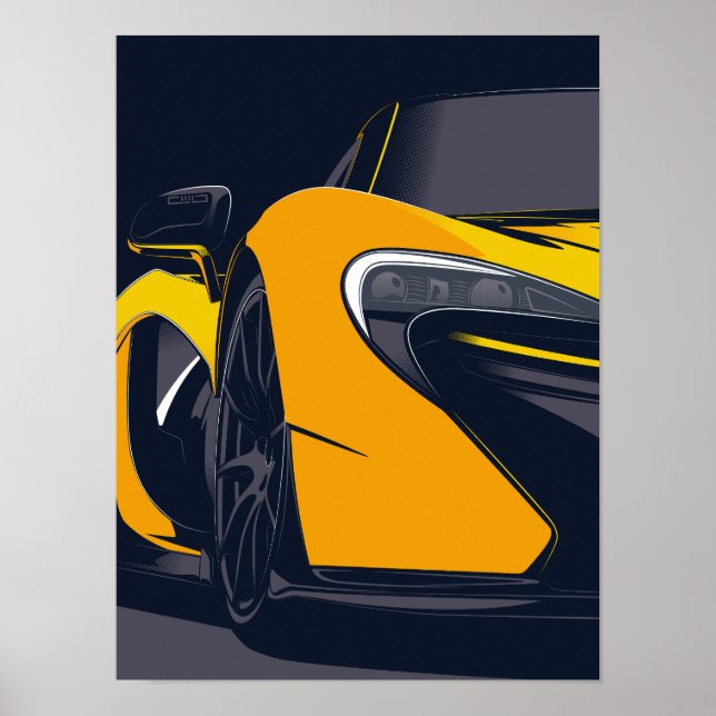 P1 Supercar Poster (Vorne)