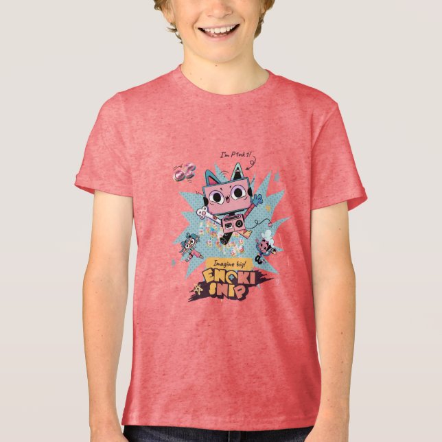 P1nk1 de Enoki&Snip Tri-Blend Shirt (Vorderseite)