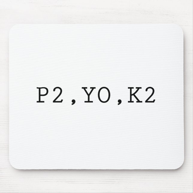 P2, YO, K2 MOUSEPAD (Vorne)