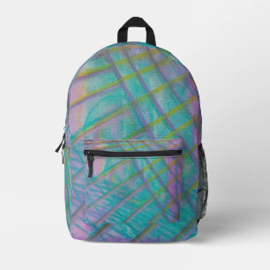 P34 Einzigartige farbenfrohe abstrakte Kunst Bedruckter Rucksack