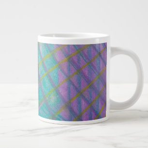 P34 Einzigartige farbenfrohe abstrakte Kunst Jumbo-Tasse