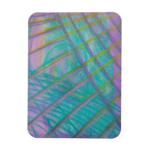 P34 Einzigartige farbenfrohe abstrakte Kunst Magnet