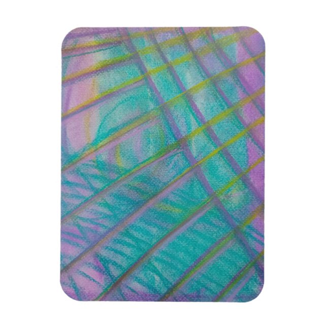 P34 Einzigartige farbenfrohe abstrakte Kunst Magnet (Vertikal)