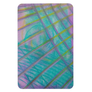 P34 Einzigartige farbenfrohe abstrakte Kunst Magnet