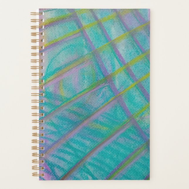 P34 Einzigartige farbenfrohe abstrakte Kunst Planer (Vorderseite)