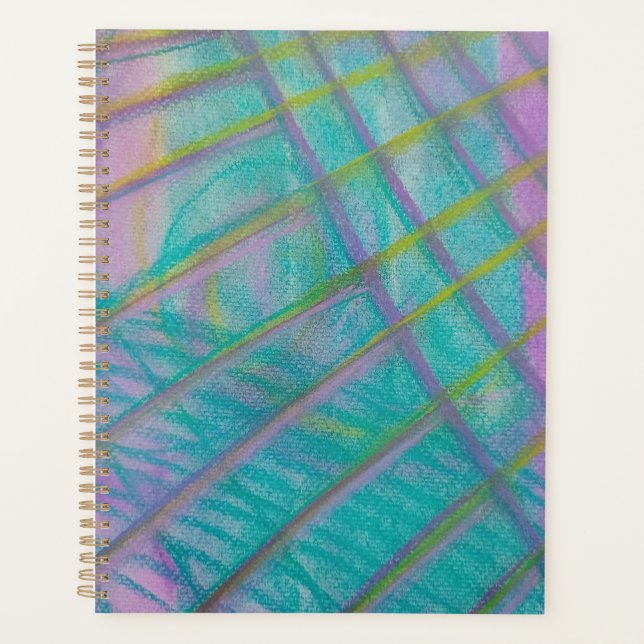 P34 Einzigartige farbenfrohe abstrakte Kunst Planer (Vorderseite)