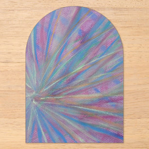 P36 Einzigartige farbenfrohe abstrakte Kunst Acryleinladungen