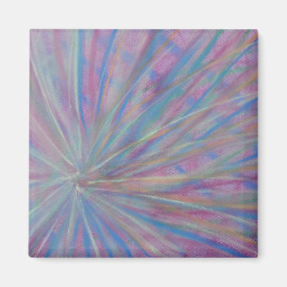 P36 Einzigartige farbenfrohe abstrakte Kunst Magnet