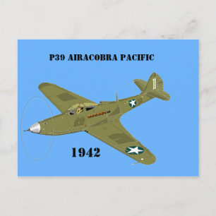 P39 Airacobra Pacific, 1942 Postkarte