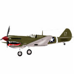 P40 Warhawk Freistehende Fotoskulptur<br><div class="desc">P40-Kriegskämpfer</div>
