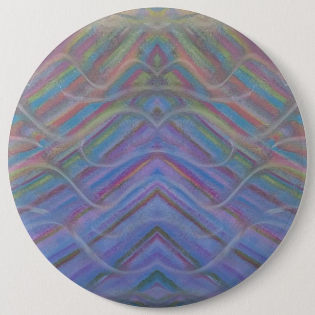 P40M Einzigartige farbenfrohe abstrakte Kunst Button (Vorderseite)