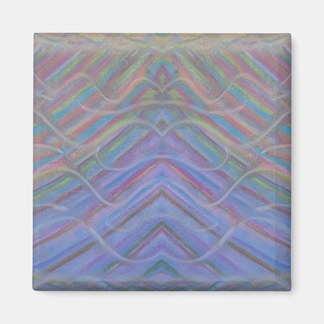 P40M Einzigartige Farbige Abstrakte Kunst Magnet (Vorne)