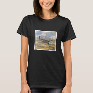 P47 Thunderbolzen WW2 Flugzeug Malen Militär T-Shirt