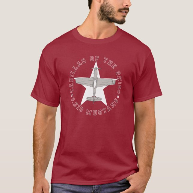 p51 cadillac of the skies -6 T-Shirt (Vorderseite)