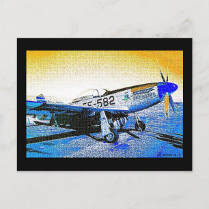 "P51 Mustang" © 2009 S.J. Postkarte