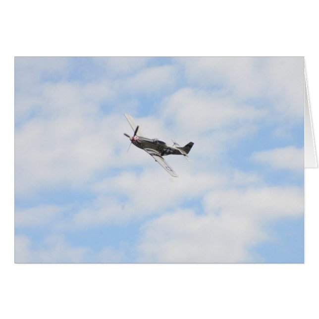 P51 Mustang im Flug (Vorderseite (Horizontal))