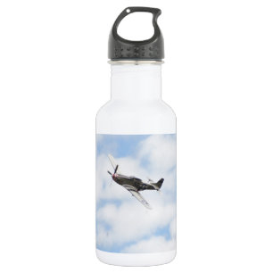 P51 Mustang im Flug Trinkflasche