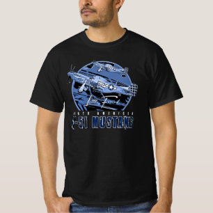 P51 Mustang USAF Kämpfer-Flugzeug T-Shirt