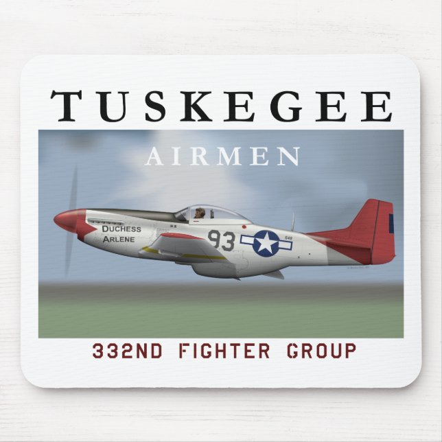 P51D 332. Kämpfer-Gruppe Mousepad (Vorne)