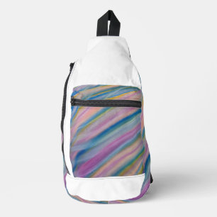 P6 Einzigartige farbenfrohe abstrakte Kunst Crossbody Bag