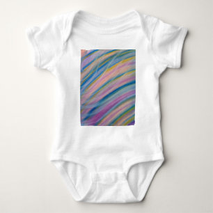 P8 Einzigartige farbenfrohe abstrakte Kunst Baby Strampler