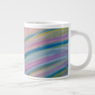 P8 Einzigartige farbenfrohe abstrakte Kunst Jumbo-Tasse