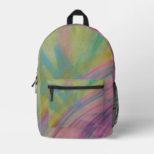 P9 Einzigartige farbenfrohe abstrakte Kunst Bedruckter Rucksack
